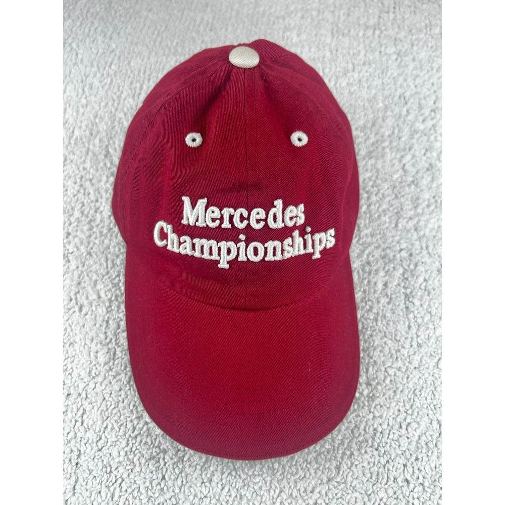 Mercedes Championships Vintage Hat Callaway Golf Red Tournament Strapback